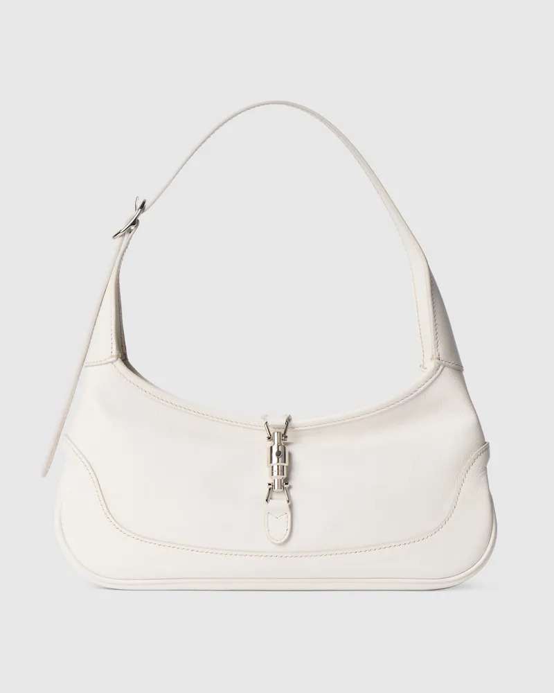 Gucci Mittelgroße Jackie Slim Schultertasche Weiß