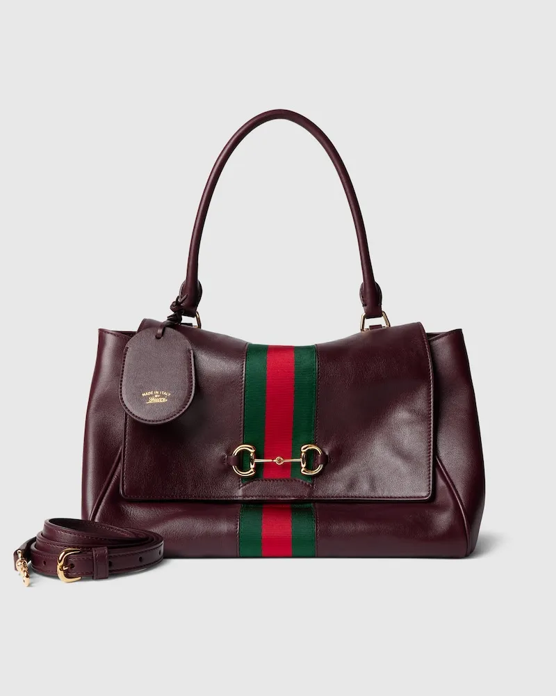 Gucci Mittelgroße Paparazzo Henkeltasche Bordeauxrot