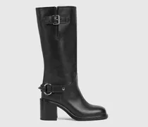 Damenstiefel Mit Mittelhohem Absatz, Größe