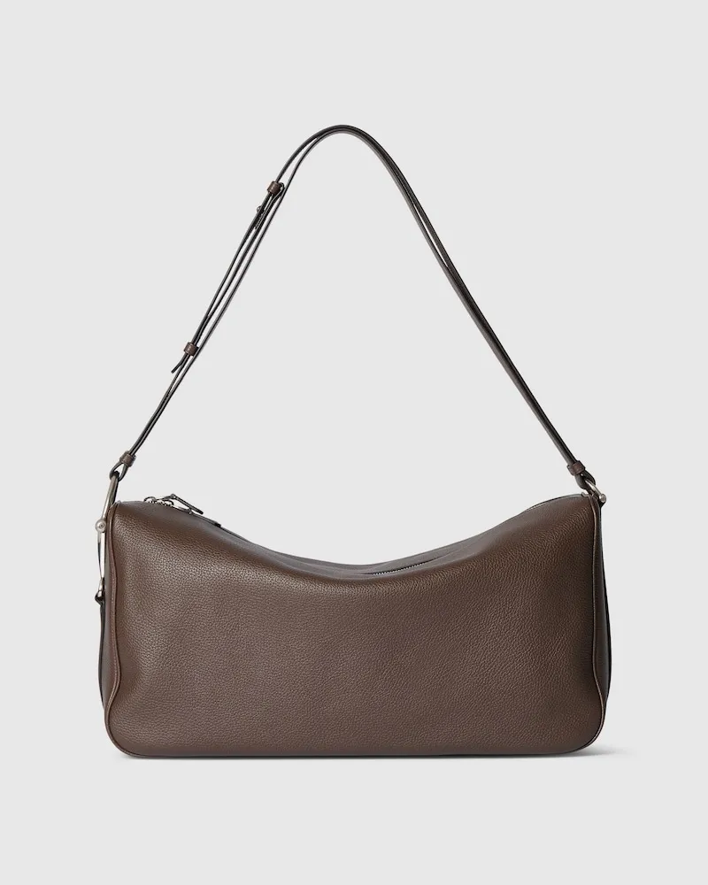 Gucci Half Horsebit Umhängetasche Braun