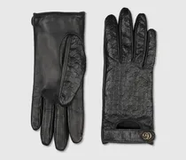 Handschuhe aus GG Leder Mit Doppel G, Größe