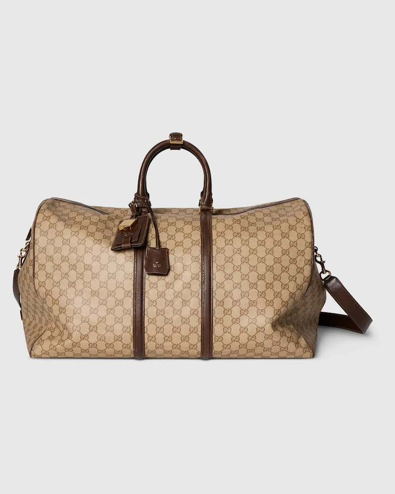 Gucci Große Essence Classic Reisetasche Beige