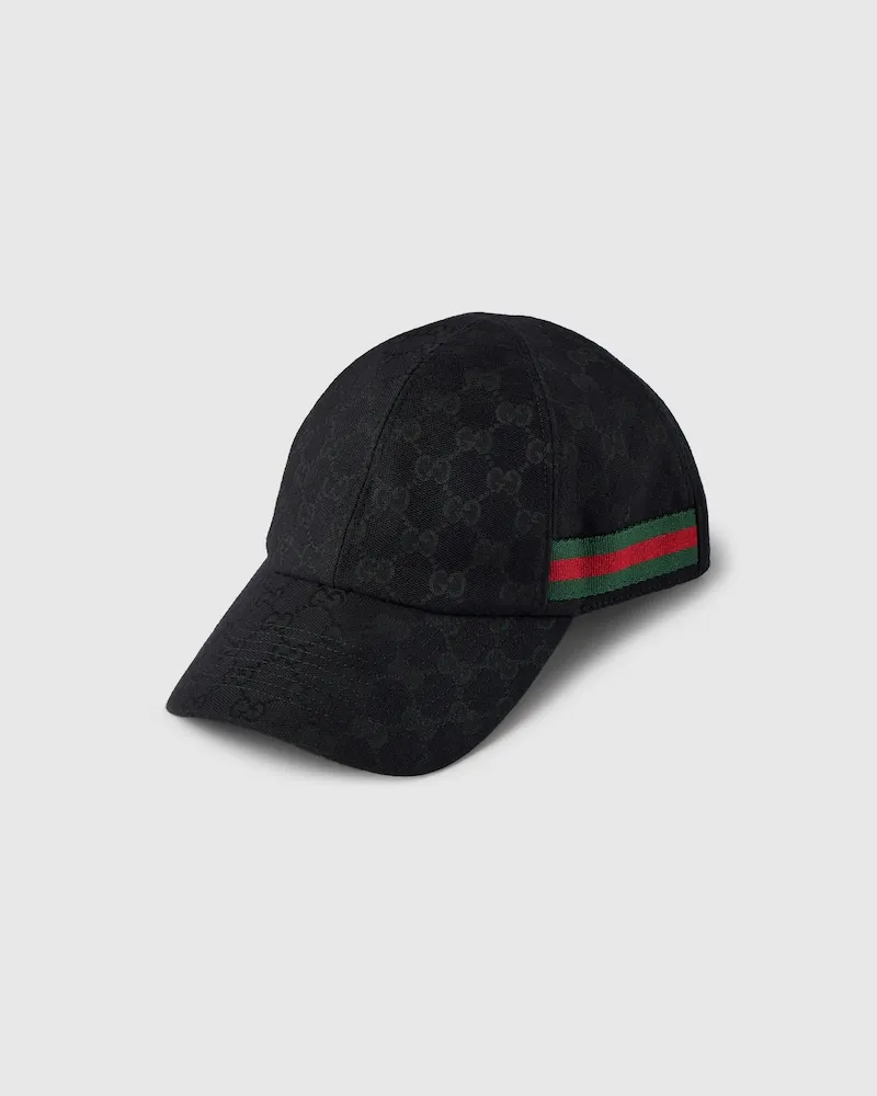 Gucci GG Baseballkappe mit Web Schwarz