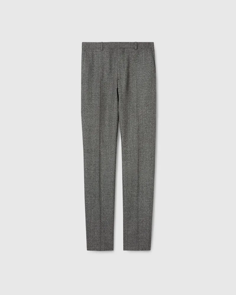 Gucci Hose aus Woll-Mouliné, Größe Schwarz
