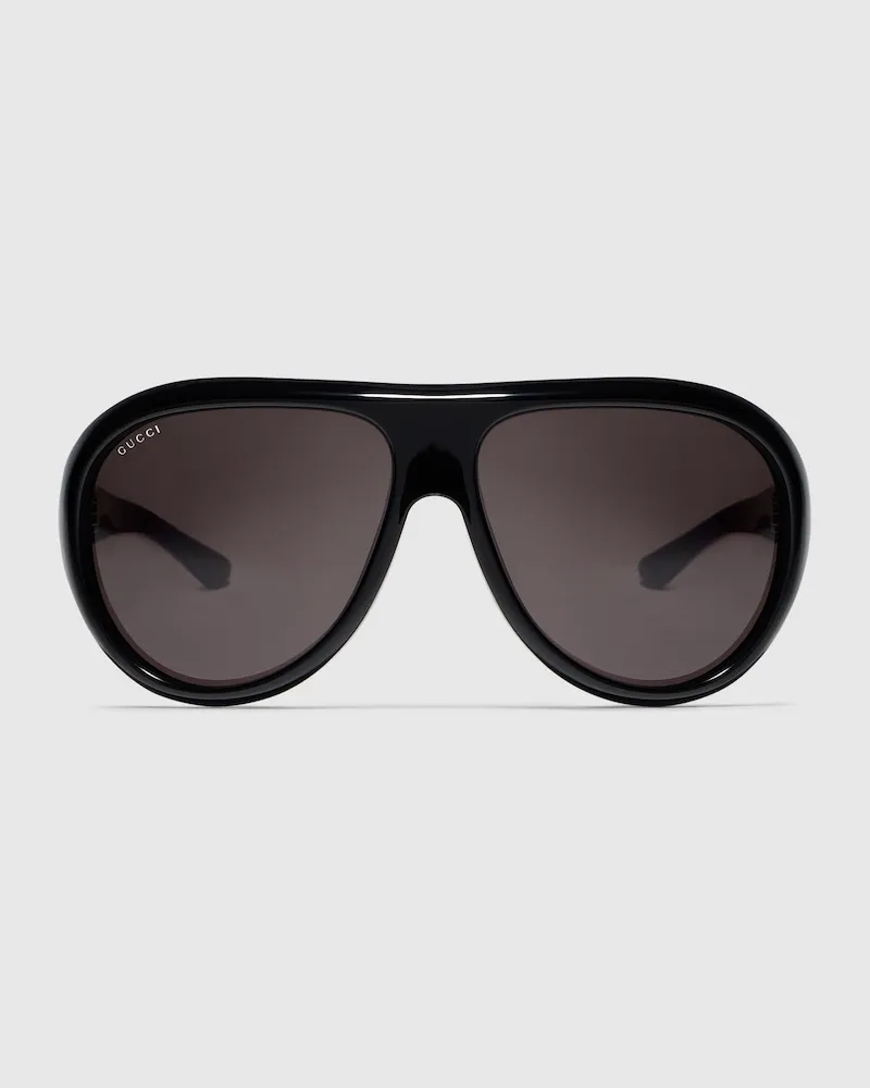 Gucci Sonnenbrille Im Pilotenstil Schwarz