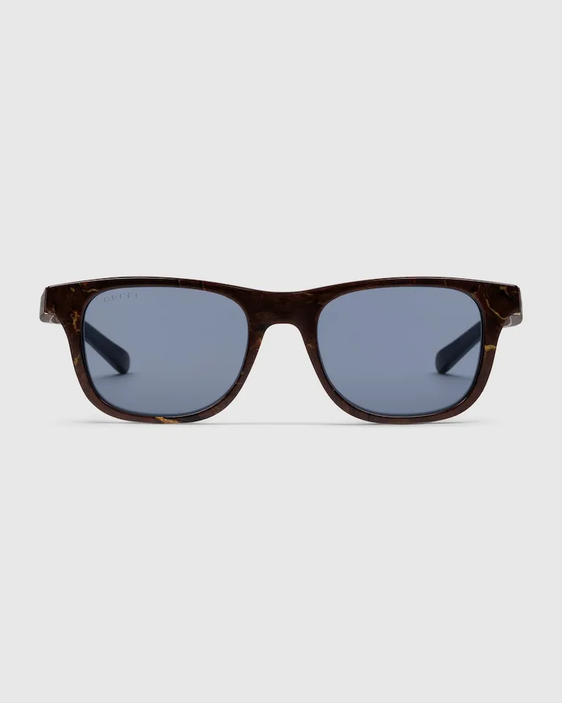 Gucci Sonnenbrille Mit Eckigem Rahmen Braun