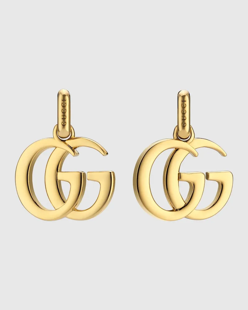 Gucci GG Marmont Mini-Ohrringe Goldfarbenes