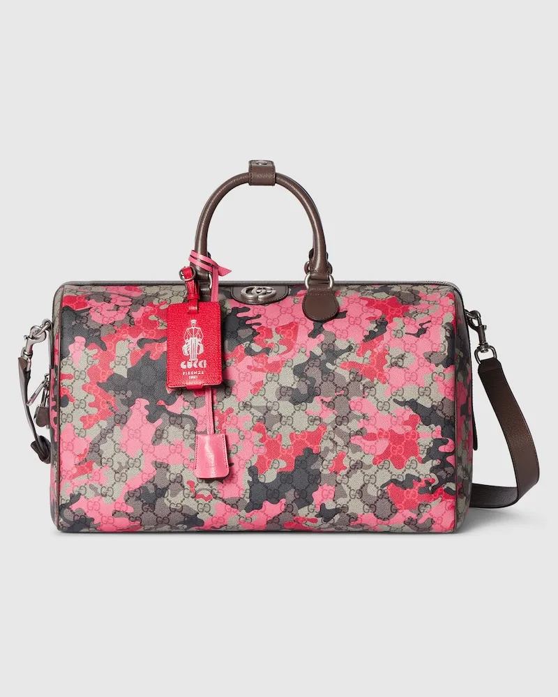 Gucci Mittelgroße GG Reisetasche Beige