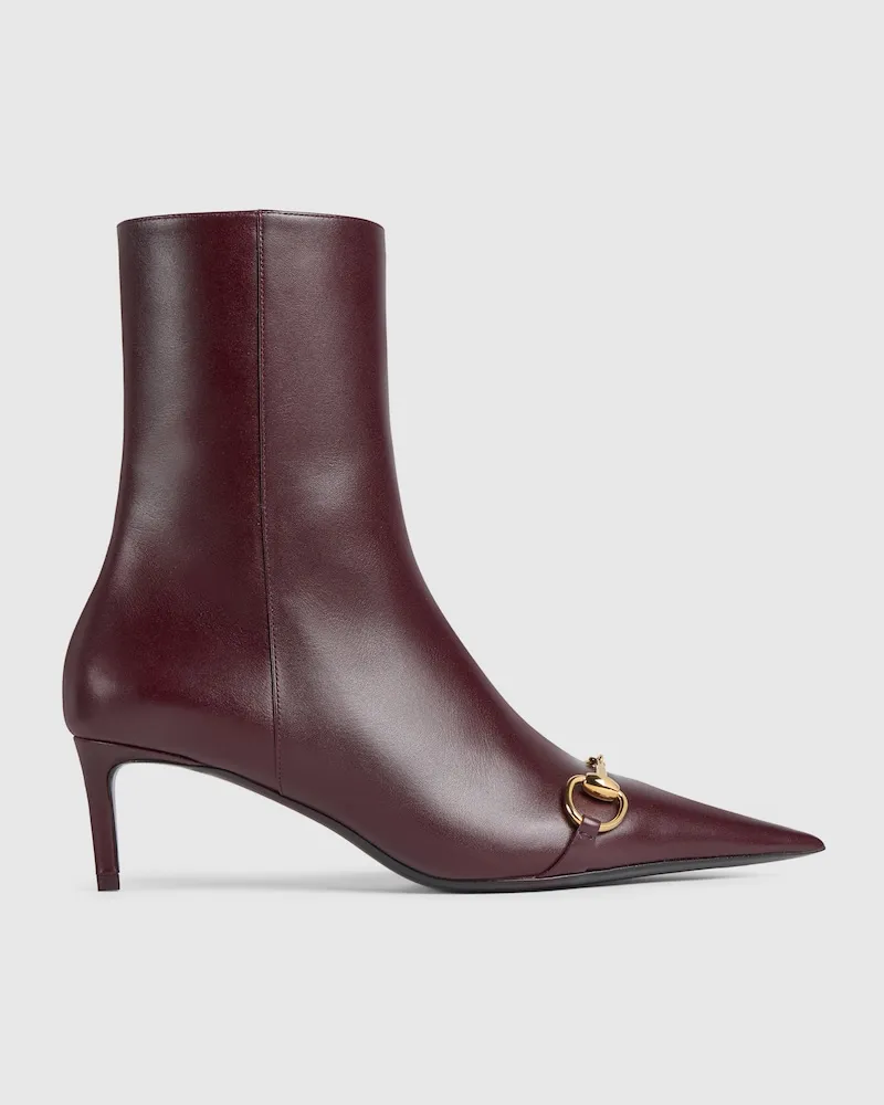 Gucci Donna Damenstiefelette Bordeauxrot