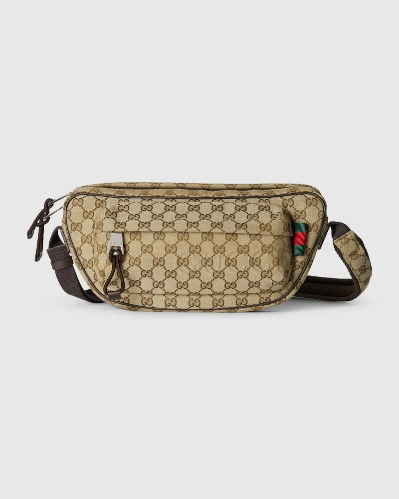 Gucci Große Sling Bag aus GG Canvas Beige