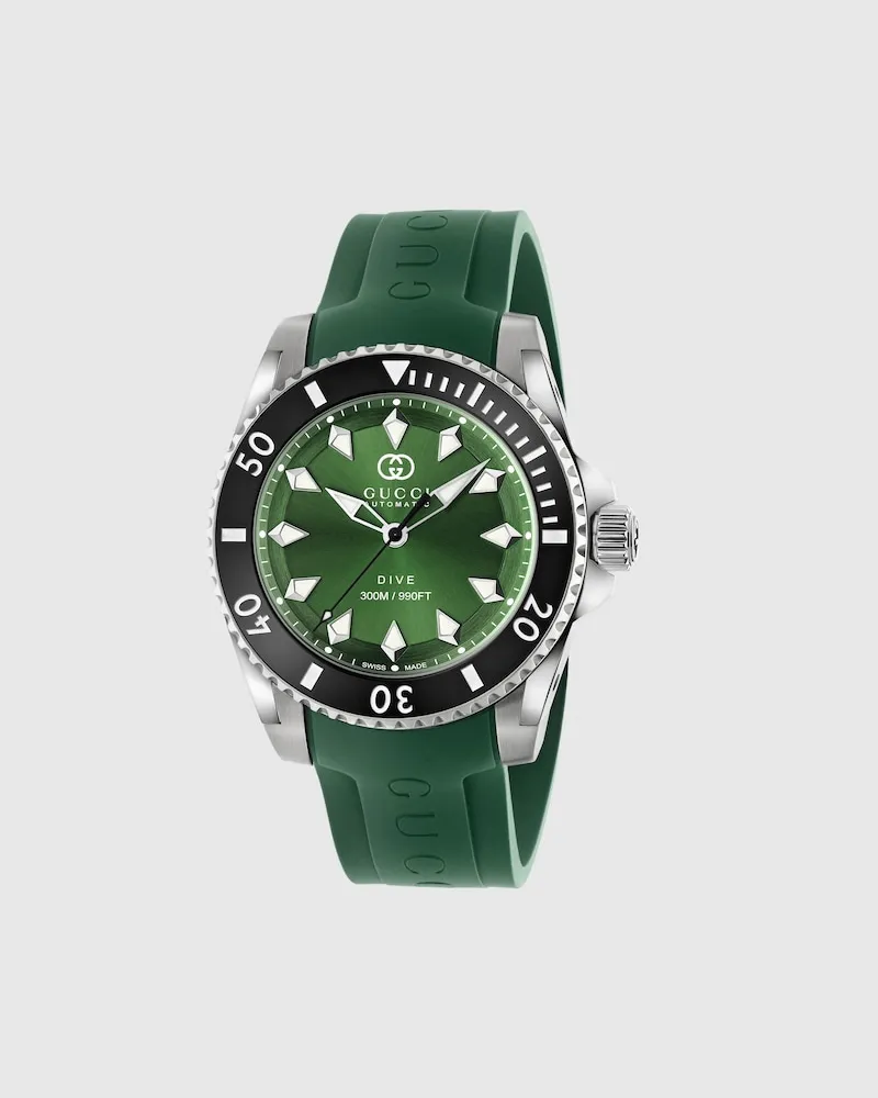 Gucci Dive Uhr, 40 mm Grün