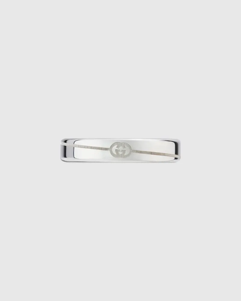Gucci Schmaler Ring mit Diagonalem GG Undefined