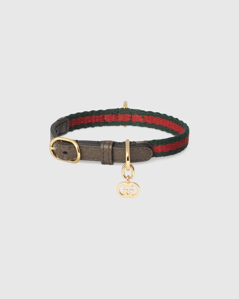 Gucci Halsband Für Sehr Kleine Haustiere, Größe Braun