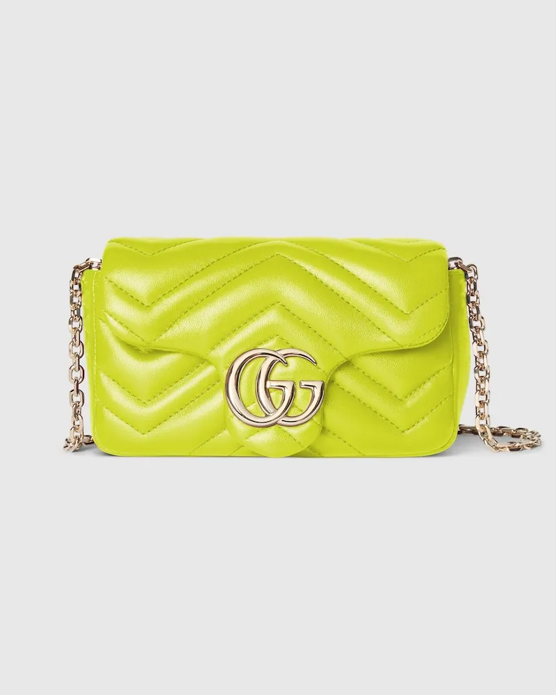 Gucci GG Marmont Mini-Schultertasche Grün