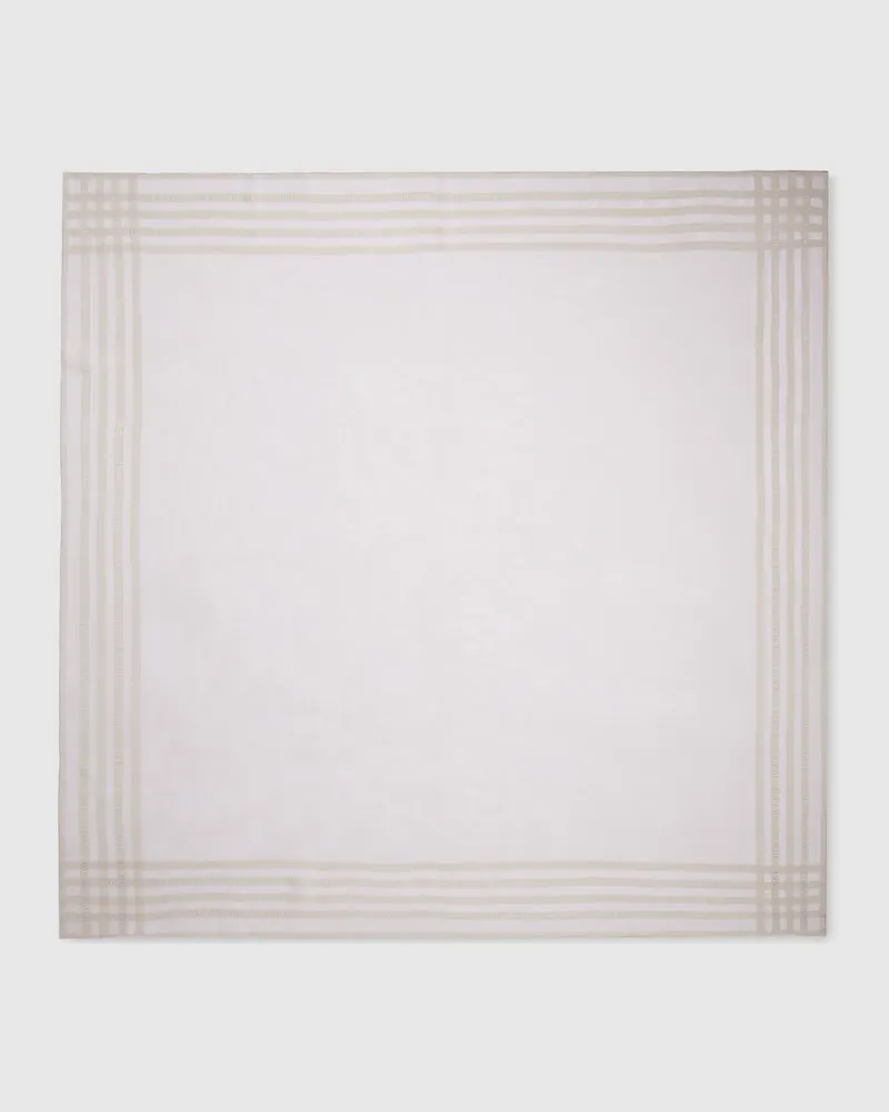 Gucci Leichtes Seidenjacquard-Tuch Weiß