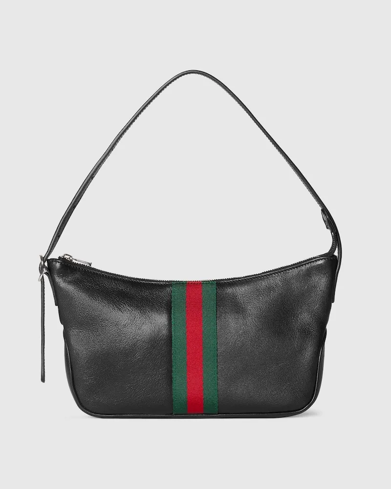 Gucci Kleine Lunetta Umhängetasche Schwarz
