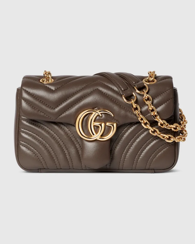 Gucci Sac À Épaule GG Marmont Petit Format Marron