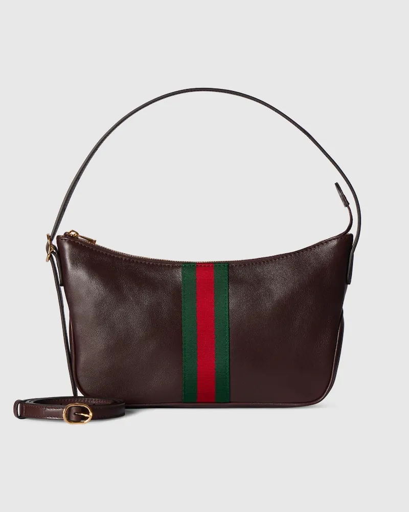 Gucci Sac À Bandoulière Lunetta Petit Format Marron