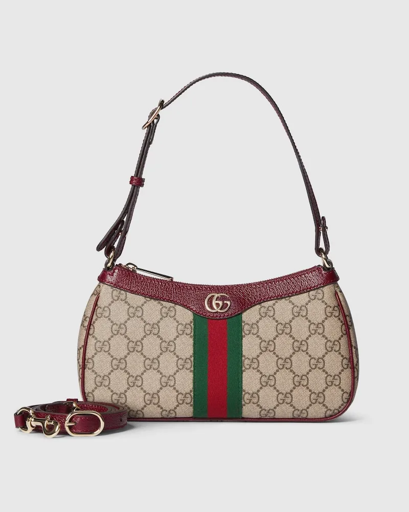 Gucci Kleine Ophidia Schultertasche Beige