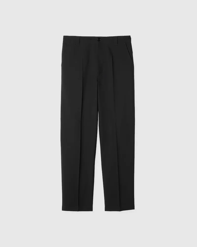 Gucci Hose aus Wollgabardine Mit Stickerei, Größe Schwarz