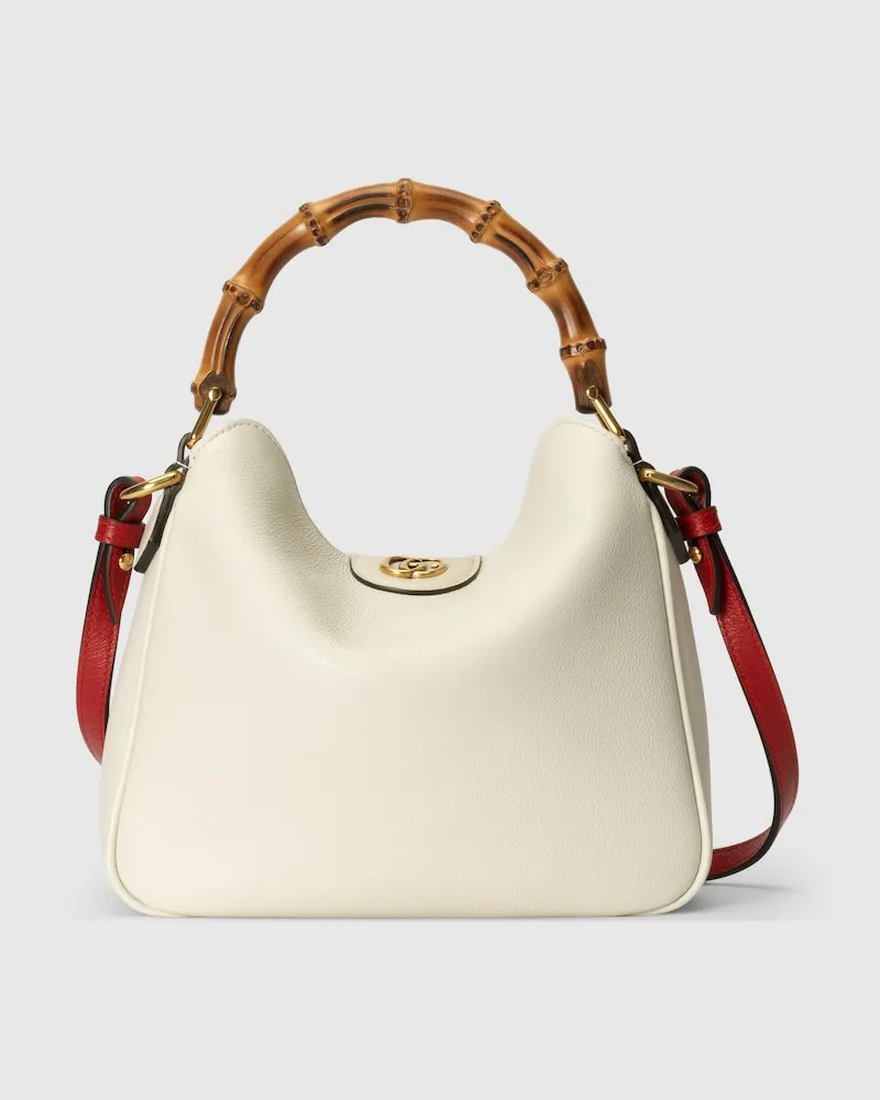 Gucci Kleine Diana Schultertasche Weiß