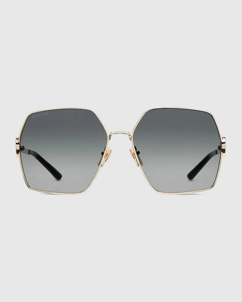 Gucci Sonnenbrille Mit Ovalem Rahmen Gold