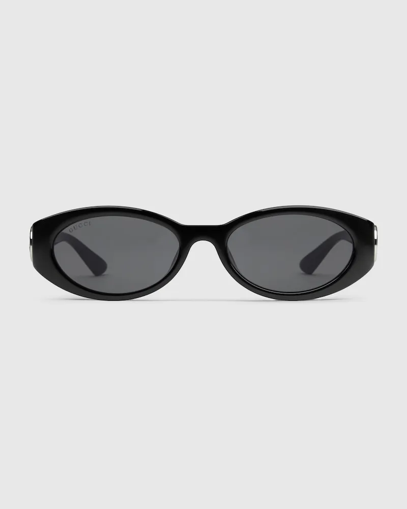 Gucci Sonnenbrille Mit Ovalem Rahmen Undefined