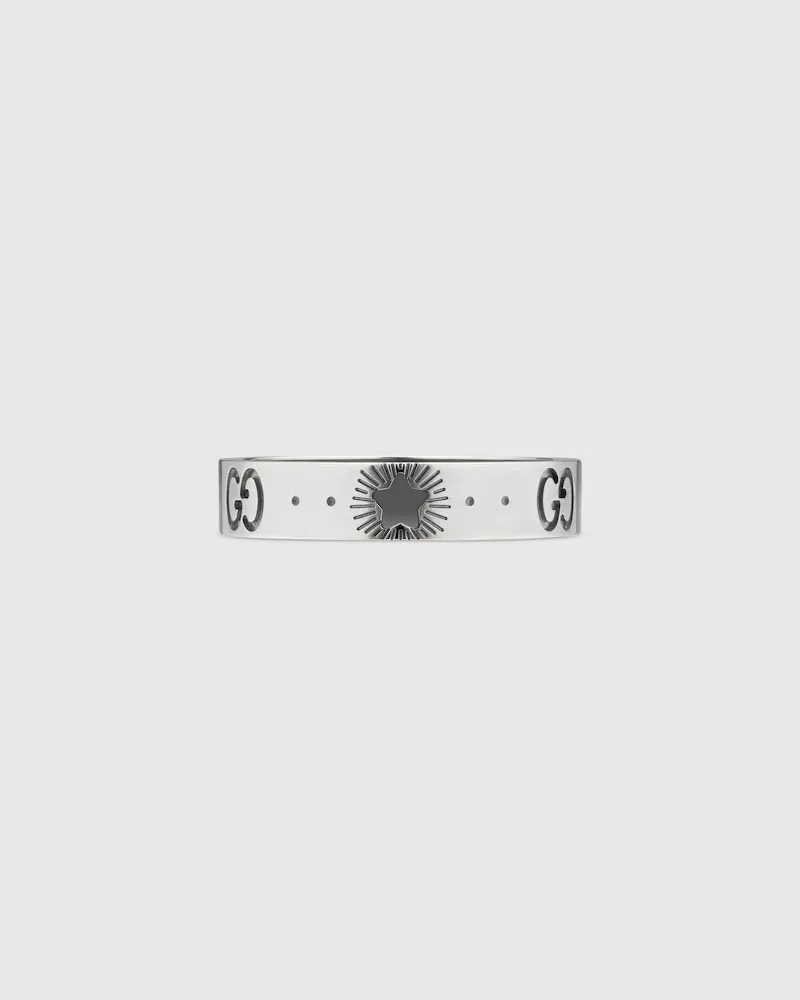 Gucci Icon Ring aus Weißgold Mit Sternen Undefined