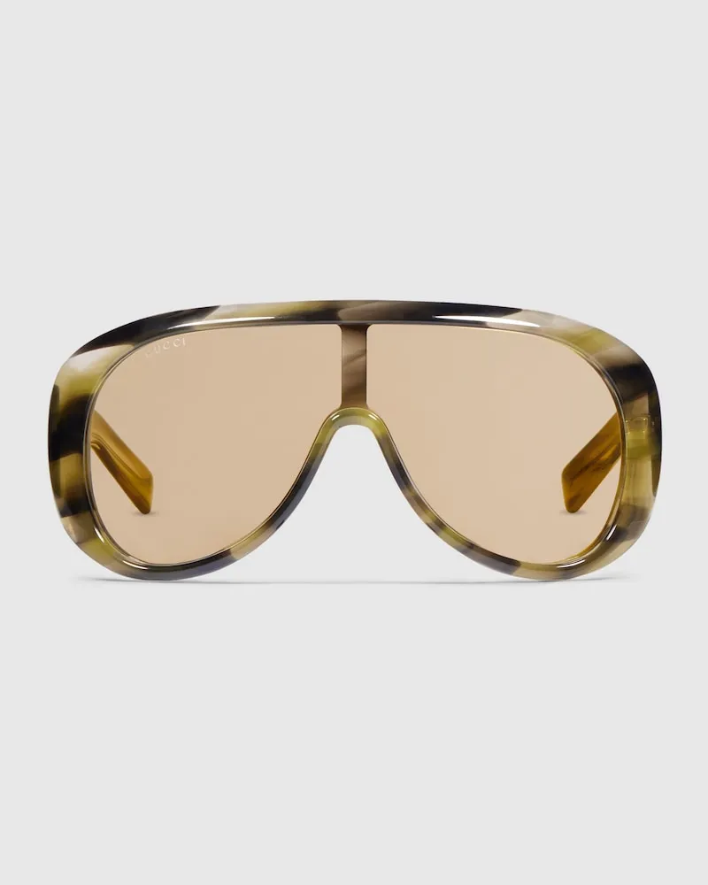 Gucci Sonnenbrille Mit Rechteckigem Rahmen Grün