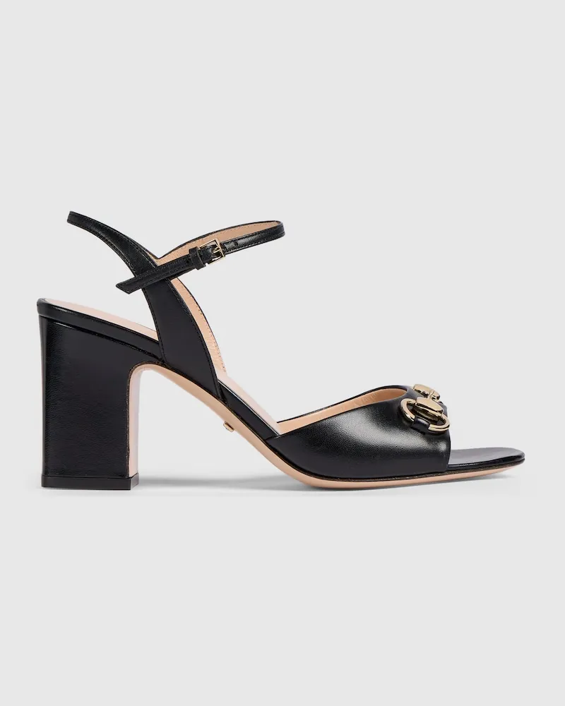 Gucci Damensandale mit Horsebit Schwarz