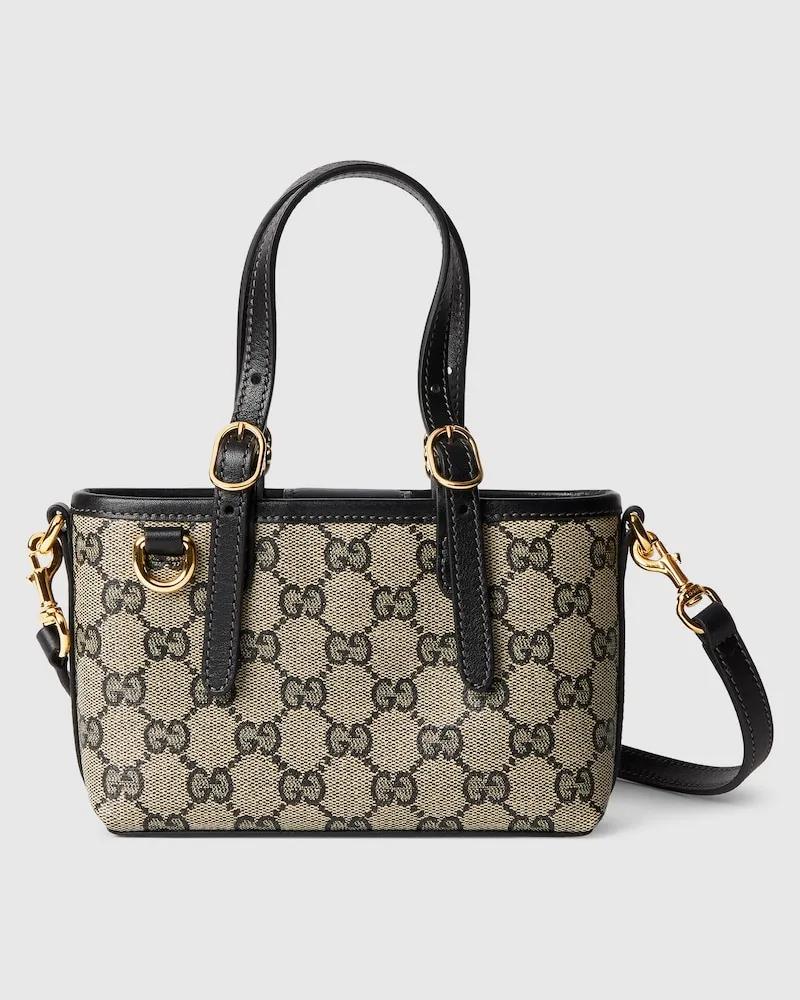 Gucci GG Emblem Mini-Tasche Beige
