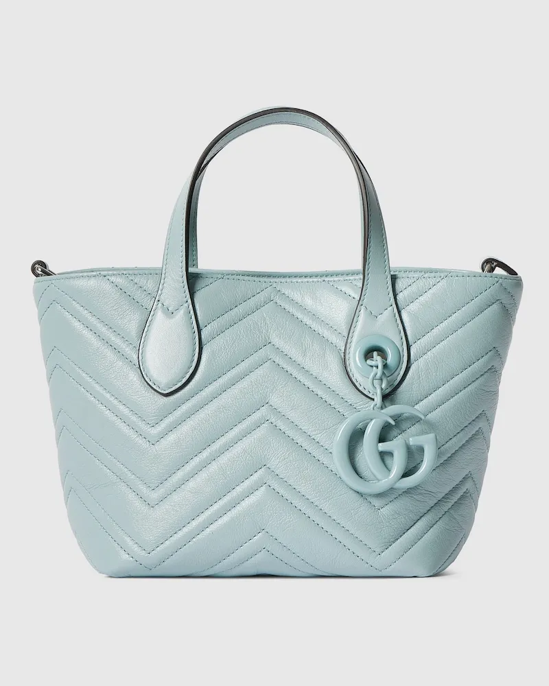 Gucci Kleiner GG Marmont Shopper Blau
