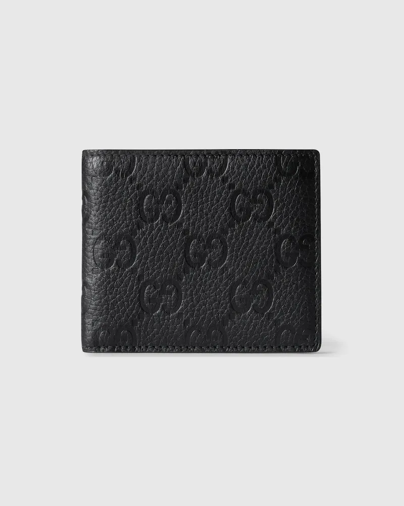 Gucci Imprint Faltbrieftasche Schwarz