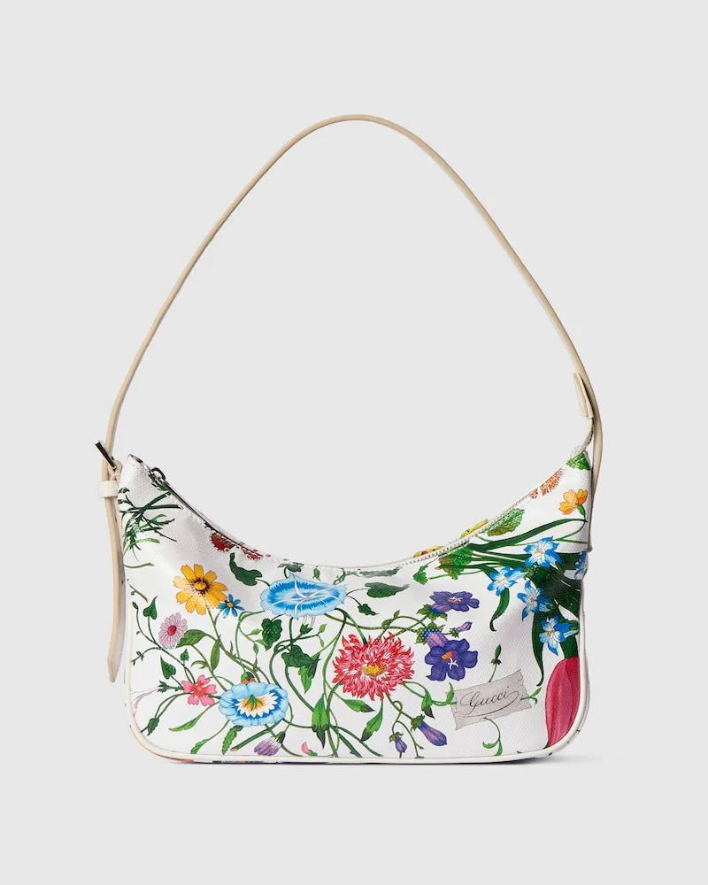 Gucci Kleine Lady Lunetta Schultertasche Weiß