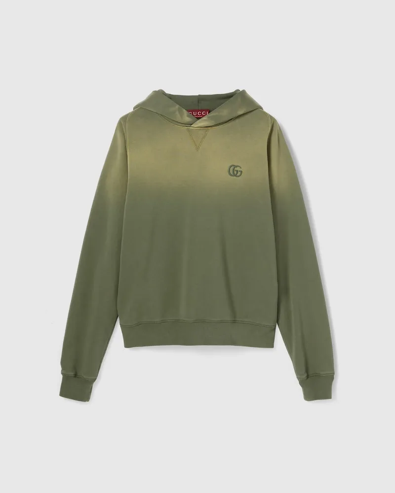 Gucci Sweatshirt aus Baumwolljersey, Größe Grün