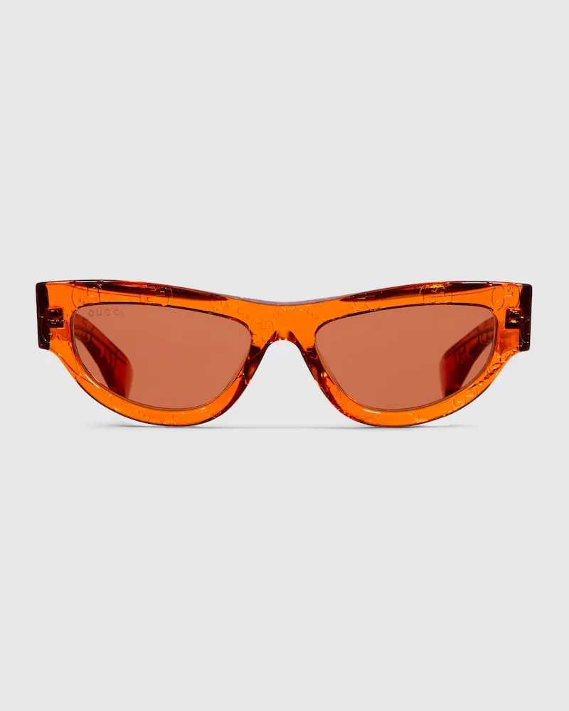 Gucci Sonnenbrille In Katzenaugenform Orange