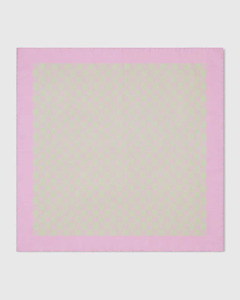 Gucci Bandana aus GG Seidentwill Pink