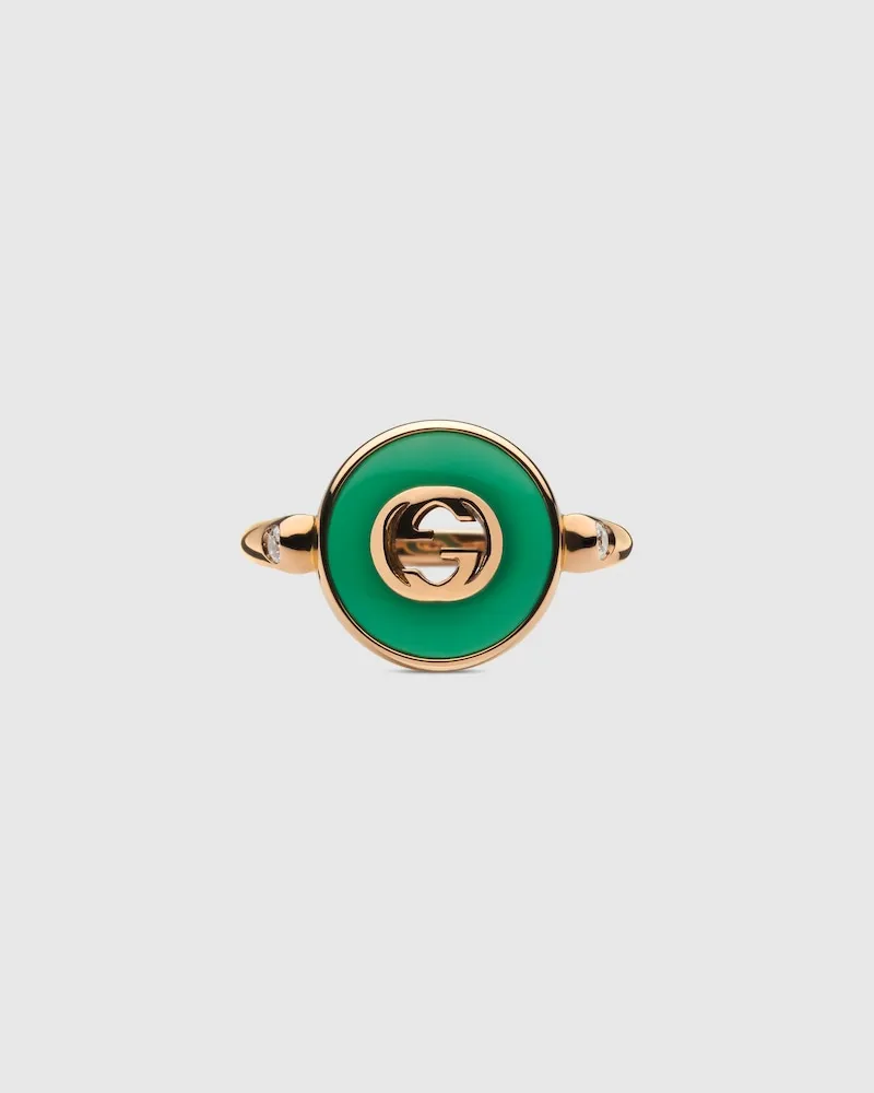 Gucci Interlocking Ring 18 Karat Gold