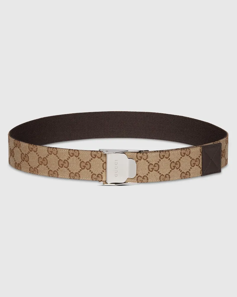 Gucci Gürtel Mit Lift-Schnalle, Größe 95 Beige
