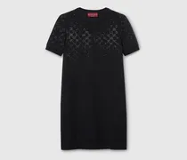 Kleid aus Feiner Wolle mit GG Kristallen, Größe