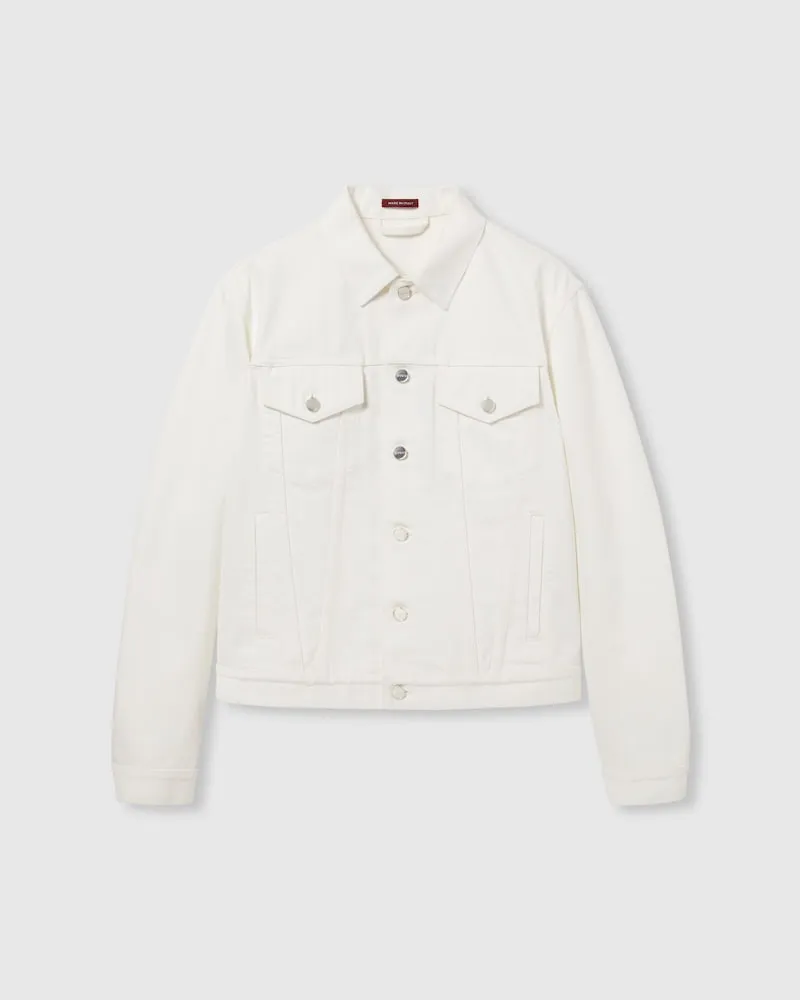 Gucci Jacke aus Denim Mit Webkante, Größe Weiß