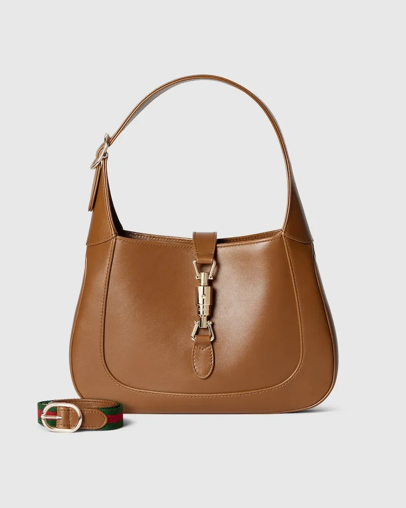 Gucci Mittelgroße Jackie 1961 Tasche Braun