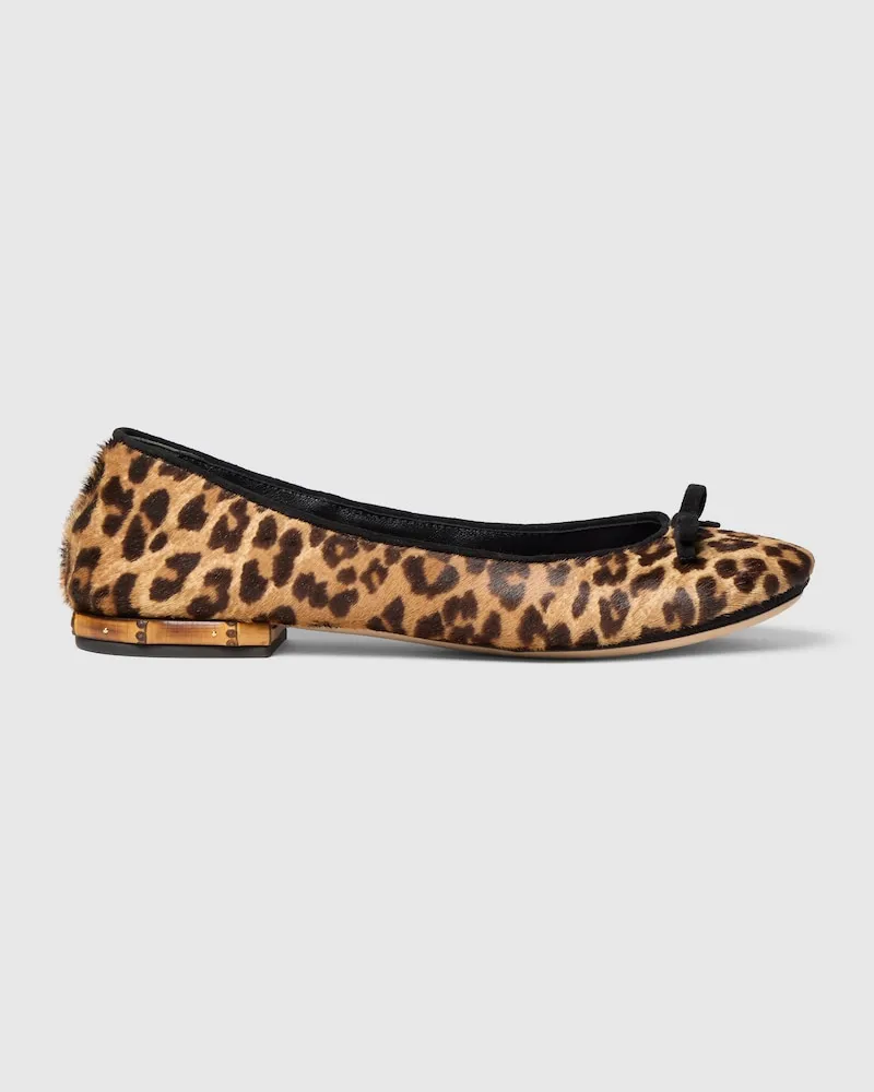 Gucci Damenballerina mit 'Bamboo Braun