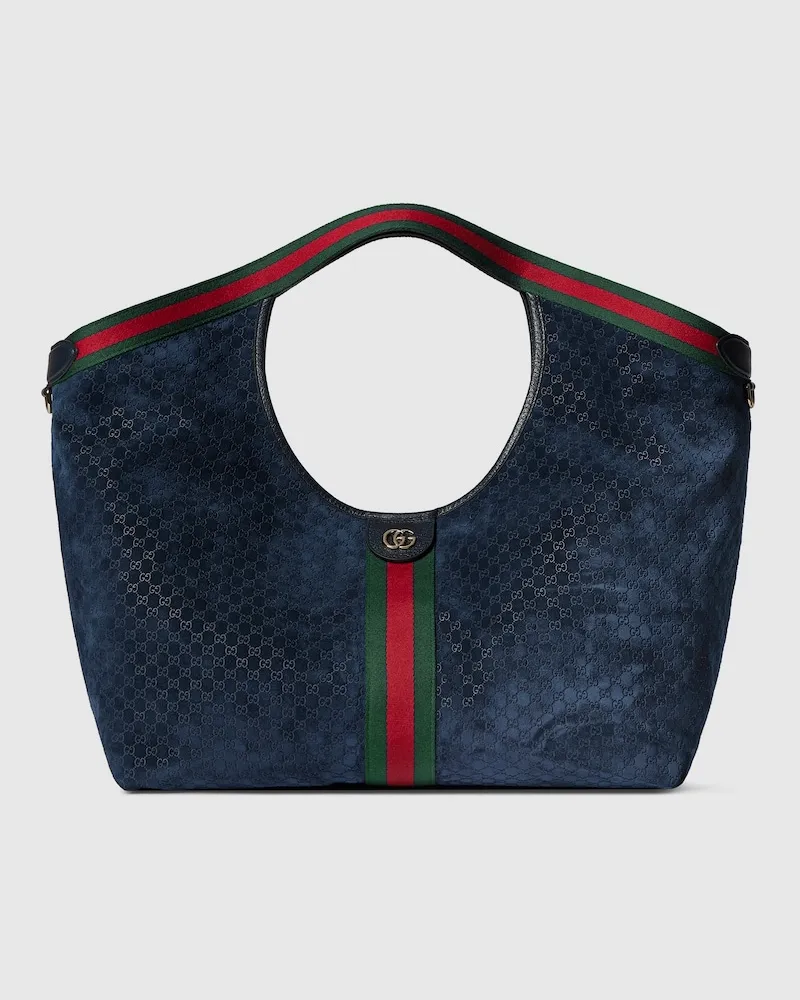 Gucci Großer Giglio Shopper Blau