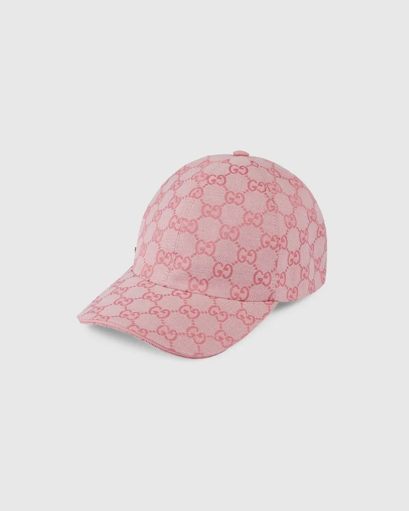 Gucci Baseballkappe aus GG Canvas, Größe Pink
