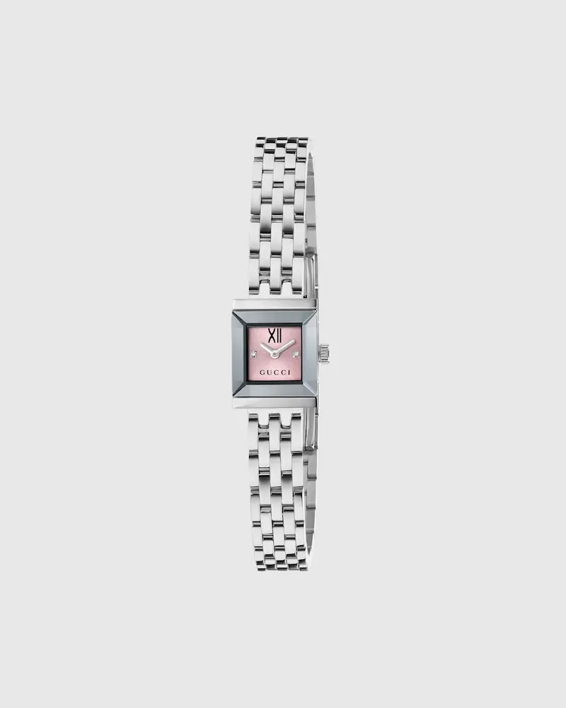 Gucci G-Frame Uhr, 14 x 18 mm Pink