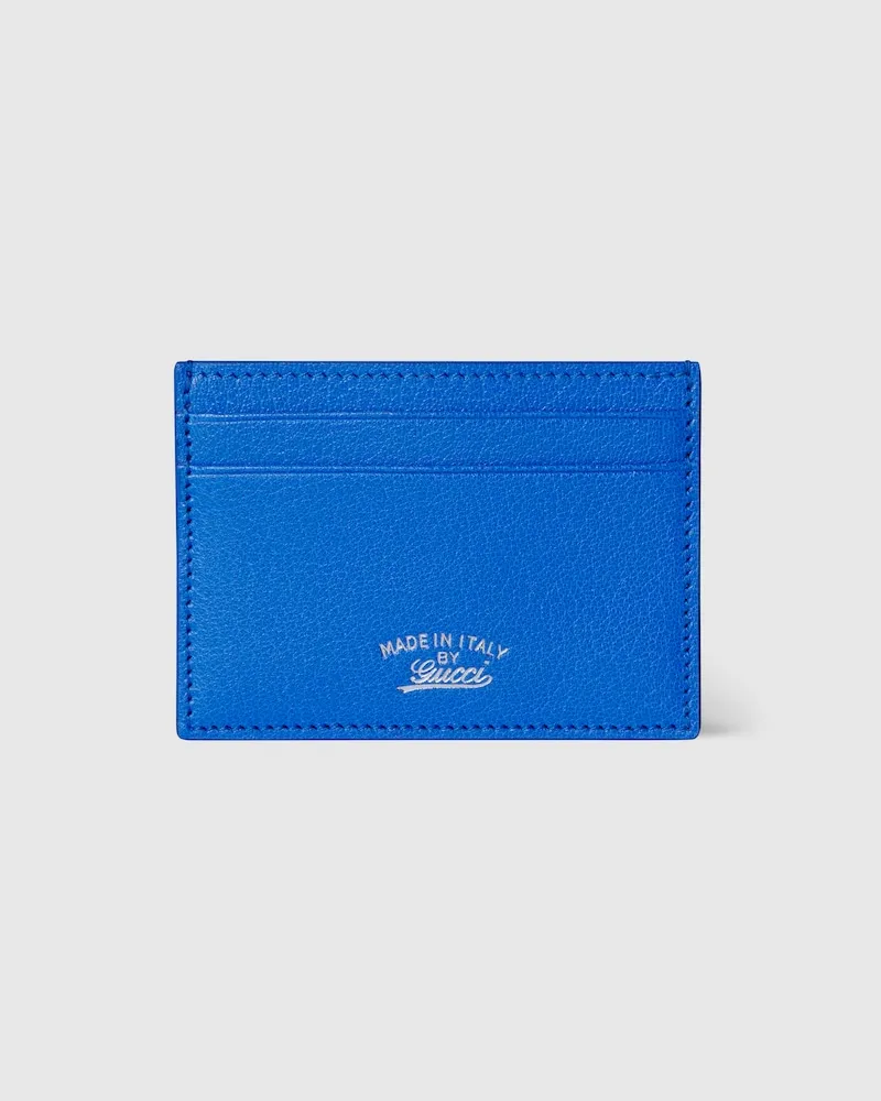 Gucci Porte-cartes Lira Bleu