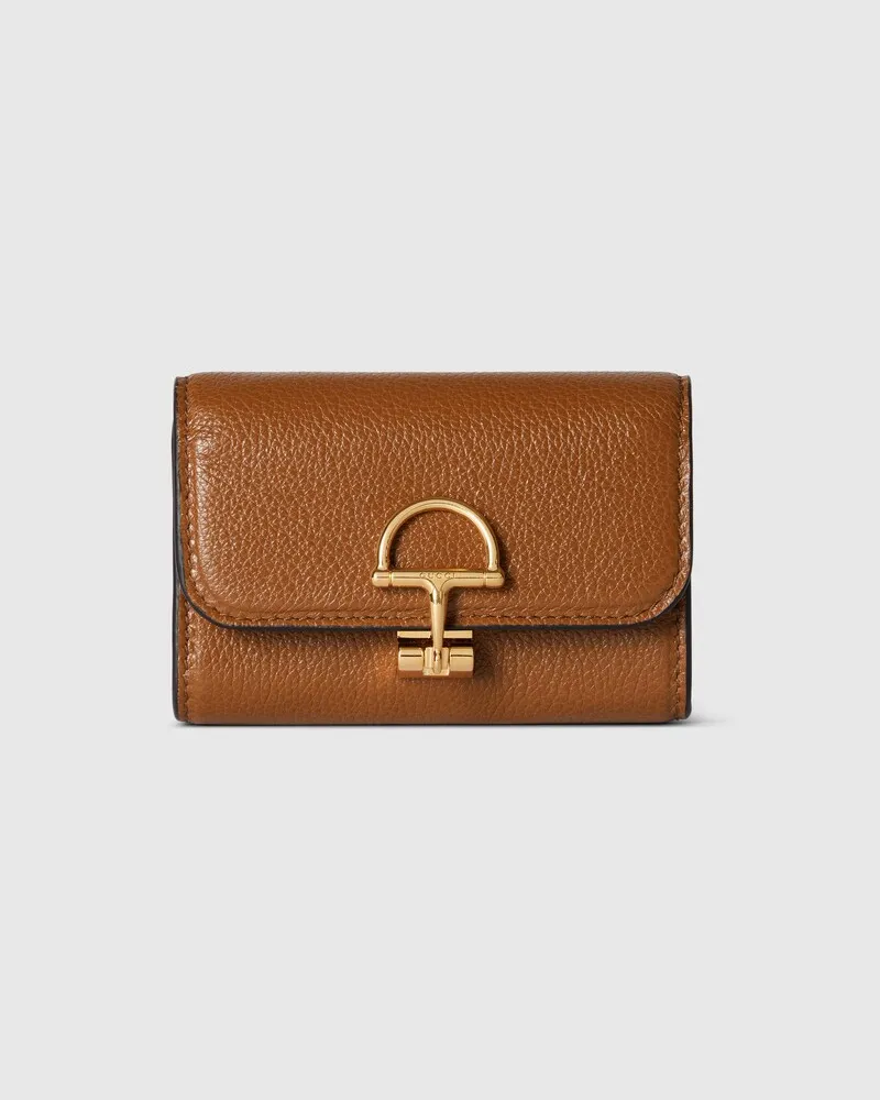 Gucci Porte-cartes Softbit Marron