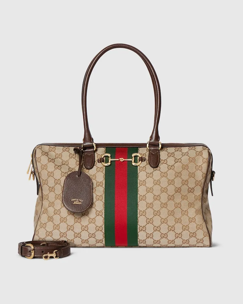 Gucci Sac Boston Borsetto Grand Format Beige