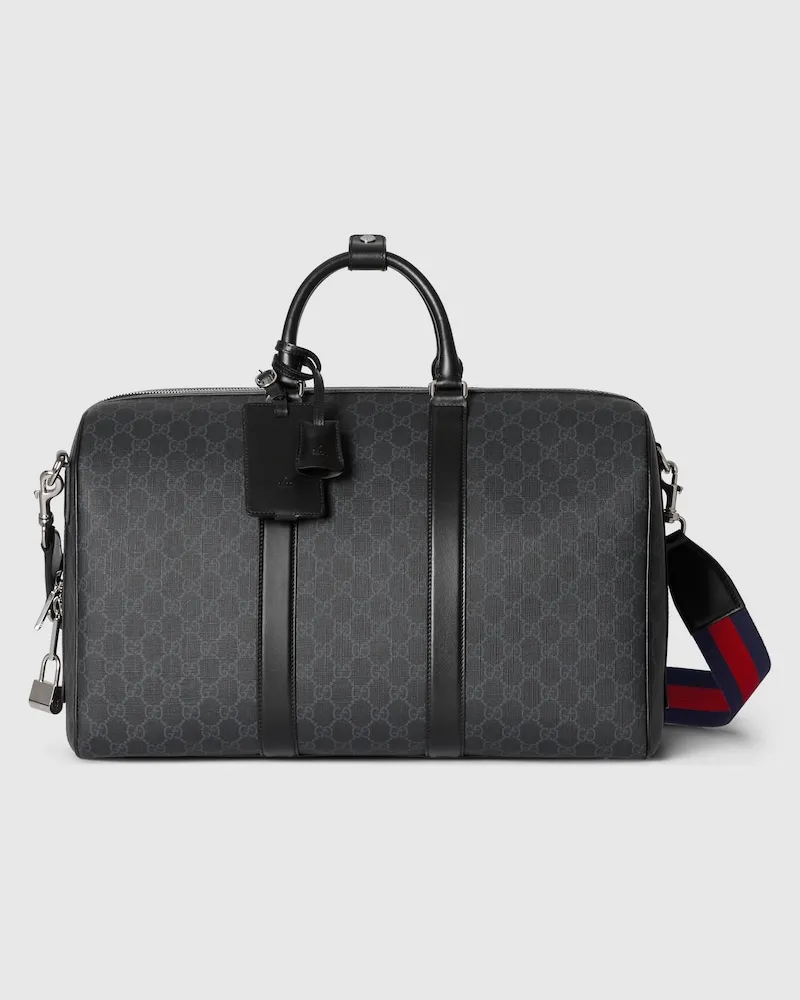 Gucci Mittelgroße GG Black Reisetasche Schwarz